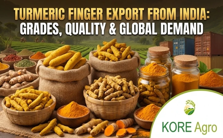 Turmeric Finger Export from India: Grades, Quality and Global Demand